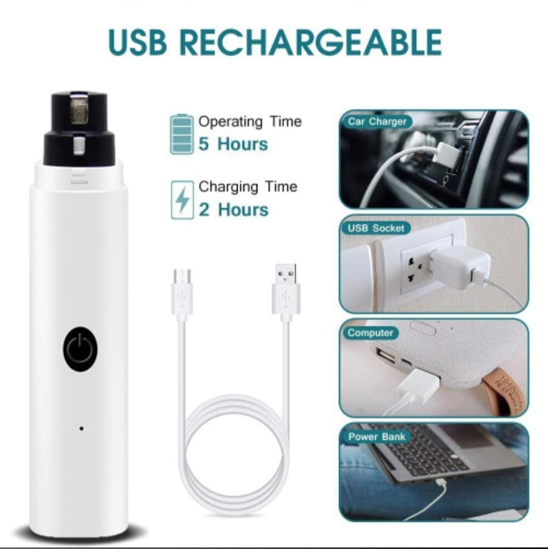 Ultra quite dog nail grinder